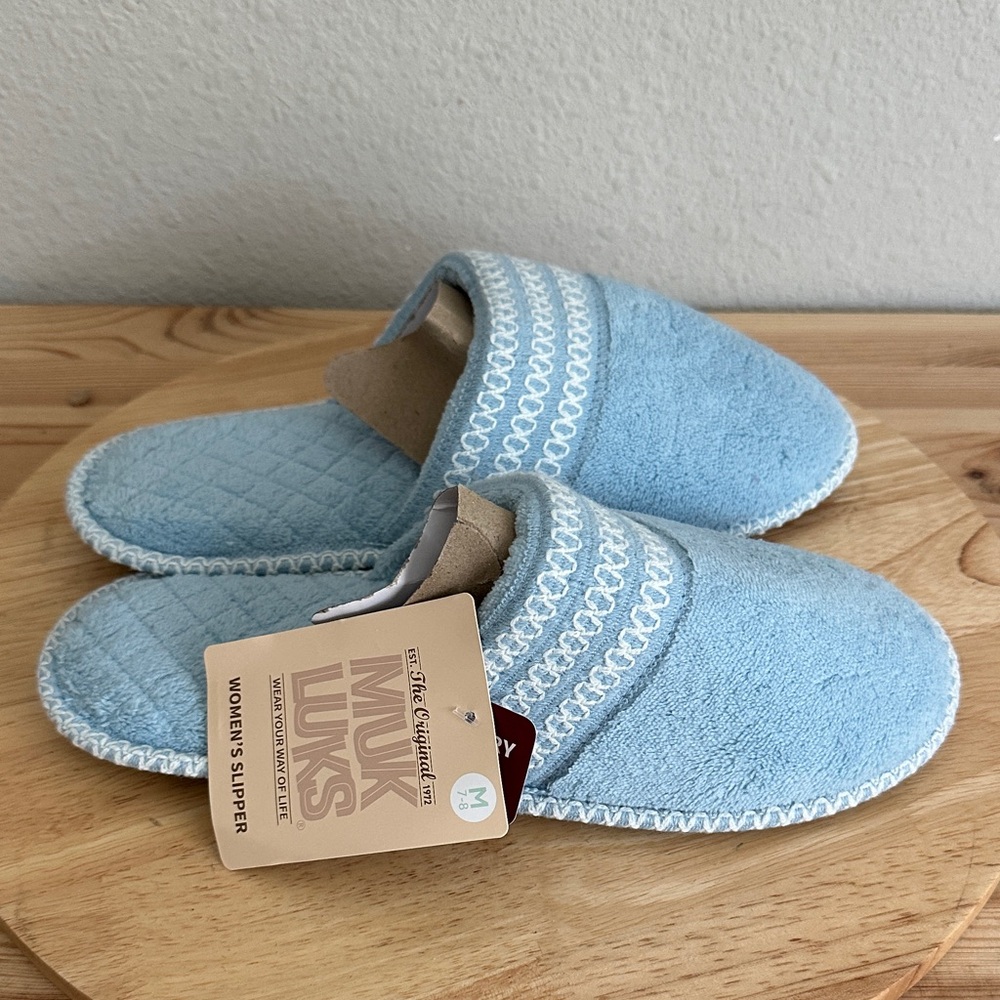 Muk Luks Cathy Scuff Womens Memory Foam Slip-On Slippers M(7-8)